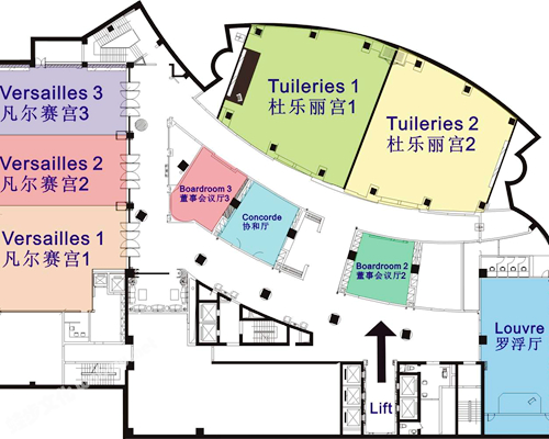 成都泰合索菲特大饭店-平面图